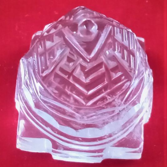 100% Pure Sphatik Sri Yantra AAA Quality 16.230 Grm ( With Lab Certificate )