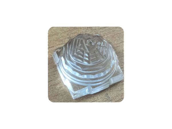 100% Pure Sphatik Sri Yantra AAA Quality 14.955 Grm ( With Lab Certificate )